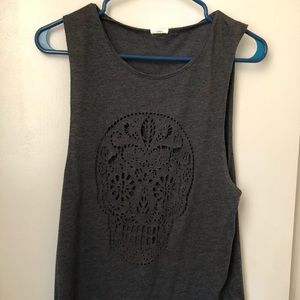 Skull tank top.